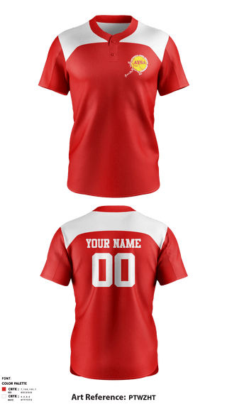 Two Button Softball Jersey,  AYSA of North Park Girls Softball, Softball, Teamtime, Team time, sublimation, custom sports apparel, team uniforms, spirit wear, spiritwear, sports uniforms, custom shirts, team store, custom team store, fundraiser sports, apparel fundraiser