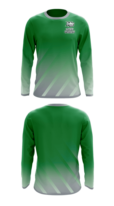 West Brunswick Soccer 55010049 Long Sleeve Performance Shirt - 1