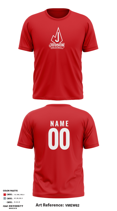 Judson High School Volleyball 81080129 Short Sleeve Performance Shirt - 3