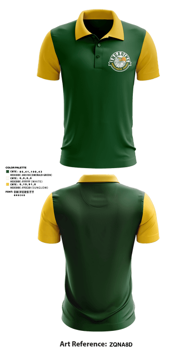 Engadine High School Basketball 55412543 Short Sleeve Performance Polo - 1