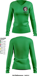 Venom Sports Training 59845358 Women's Long Sleeve V-neck Shirt - 2 (1)