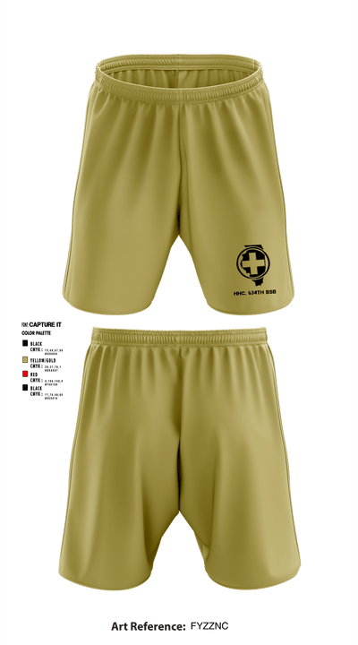 HHC 634th BSB 93326956 Athletic Shorts With Pockets - 4