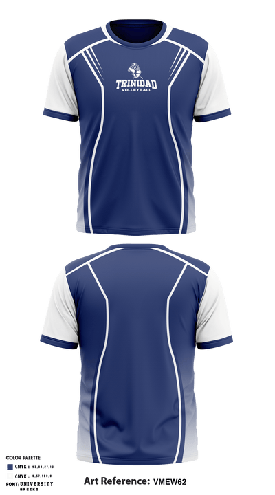 Trinidad High School Volleyball 39970985 Short Sleeve Performance Shirt - 1