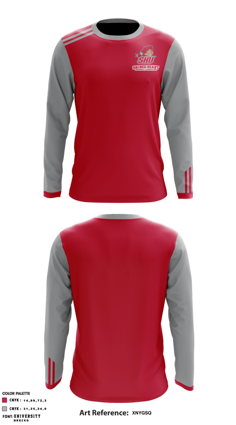 Long Sleeve Performance Shirt, Sacred Heart University Wrestling, Wrestling, Teamtime, Team time, sublimation, custom sports apparel, team uniforms, spirit wear, spiritwear, sports uniforms, custom shirts, team store, custom team store, fundraiser sports, apparel fundraiser