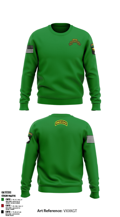1-33 Cav 1762089 Crew Neck Sweatshirt - 1