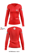 NMCB 18 77827271 Women's Long Sleeve V-neck Shirt - 1