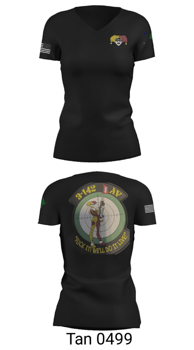 3-142 53517612 Women's Short Sleeve V-neck Shirt - 23