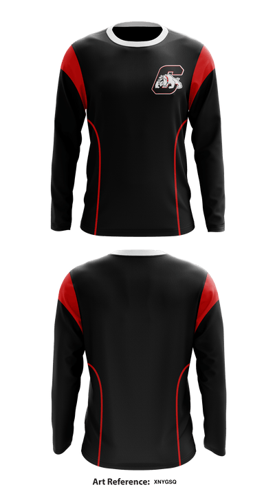Central High School Basketball 930489 Long Sleeve Performance Shirt - 1