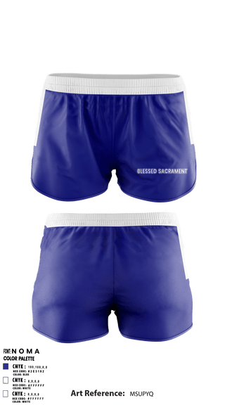 Ranger Panties, Blessed Sacrament School, School Spirit Store, Teamtime, Team time, sublimation, custom sports apparel, team uniforms, spirit wear, spiritwear, sports uniforms, custom shirts, team store, custom team store, fundraiser sports, apparel fundraiser
