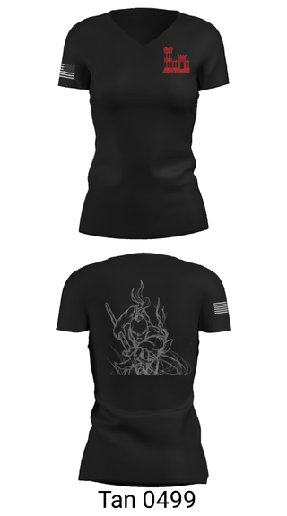 Women's Short Sleeve Vneck Shirt, , Army, Teamtime, Team time, sublimation, custom sports apparel, team uniforms, spirit wear, spiritwear, sports uniforms, custom shirts, team store, custom team store, fundraiser sports, apparel fundraiser