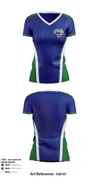 Women's Short Sleeve Vneck Shirt, South Lakes High School Golf, Golf, Teamtime, Team time, sublimation, custom sports apparel, team uniforms, spirit wear, spiritwear, sports uniforms, custom shirts, team store, custom team store, fundraiser sports, apparel fundraiser