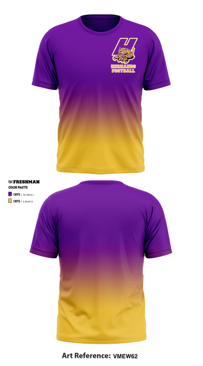 Hernando High School Football 49106685 Short Sleeve Performance Shirt - 1
