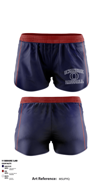 Oceanside Little League 16268052 Women's Shorts - 1