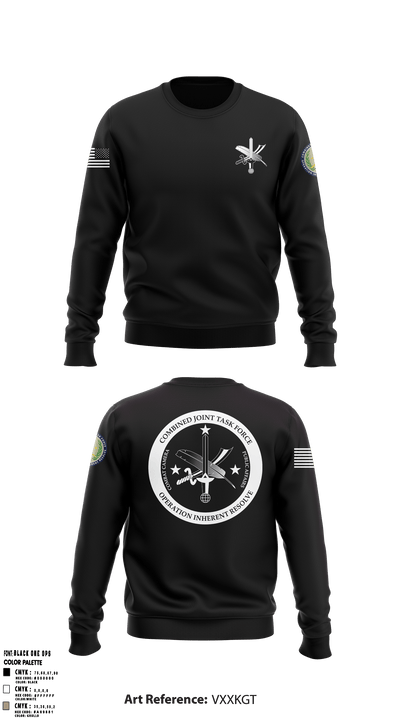 CJTF-OIR PAO 87196847 Crew Neck Sweatshirt - 49