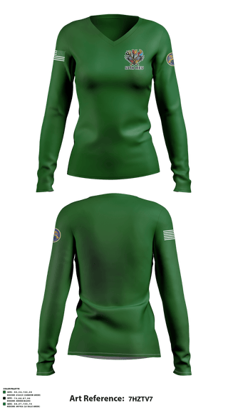 Women's Long Sleeve Vneck Shirt, , Marines, Teamtime, Team time, sublimation, custom sports apparel, team uniforms, spirit wear, spiritwear, sports uniforms, custom shirts, team store, custom team store, fundraiser sports, apparel fundraiser