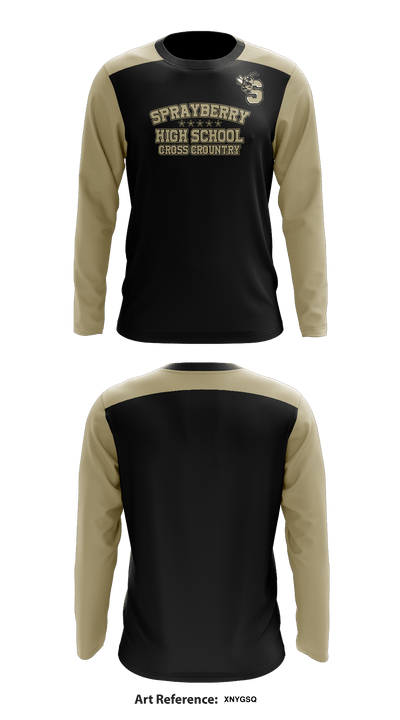 Sprayberry High School Cross Country 9493980 Long Sleeve Performance Shirt - 1