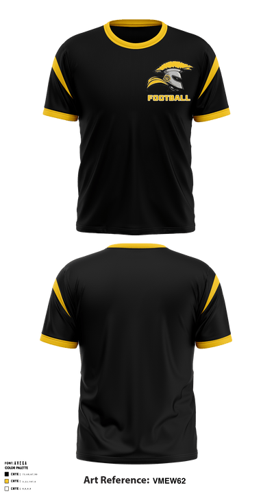 Waupun Warrior Football 75586591 Short Sleeve Shooting Shirt - 1
