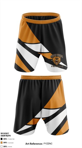 Athletic Shorts With Pockets, Golden Sierra High School Football, Football, Teamtime, Team time, sublimation, custom sports apparel, team uniforms, spirit wear, spiritwear, sports uniforms, custom shirts, team store, custom team store, fundraiser sports, apparel fundraiser