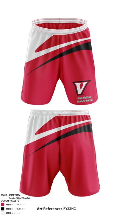 Wise Highland Cavaliers 8424209 Athletic Shorts With Pockets - 1