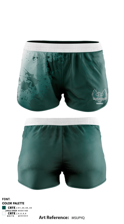 Farmington High School Tennis 47797336 Women's Shorts - 1