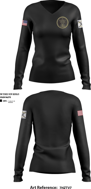 Women's Long Sleeve Vneck Shirt, , Army, Teamtime, Team time, sublimation, custom sports apparel, team uniforms, spirit wear, spiritwear, sports uniforms, custom shirts, team store, custom team store, fundraiser sports, apparel fundraiser