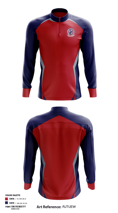 Jewel M Sumner High School Basketball 20765348 Quarter Zip Jacket - 1