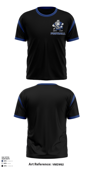 Miami Wardogs Youth Football 39809616 Short Sleeve Shooting Shirt - 1