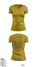 3rd Platoon Outlaws 57777310 Women's Short Sleeve V-neck Shirt - 1