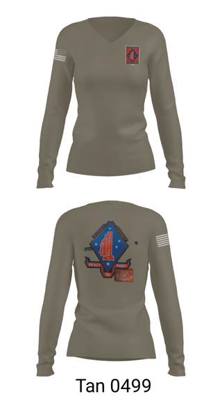 Women's Long Sleeve Vneck Shirt, , Marines, Teamtime, Team time, sublimation, custom sports apparel, team uniforms, spirit wear, spiritwear, sports uniforms, custom shirts, team store, custom team store, fundraiser sports, apparel fundraiser