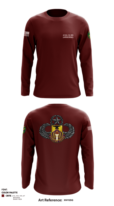 412TH CA BN 34721311 Long Sleeve Performance Shirt - 2