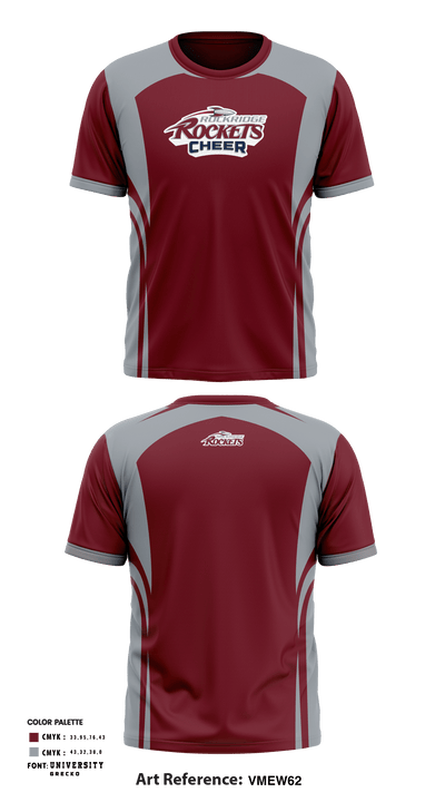 Rockridge High School Cheer 75041057 Short Sleeve Performance Shirt - 1