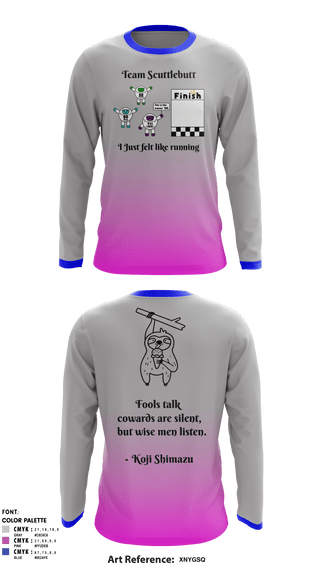 Long Sleeve Performance Shirt, Team Scuttlebutt, Cross Country, Teamtime, Team time, sublimation, custom sports apparel, team uniforms, spirit wear, spiritwear, sports uniforms, custom shirts, team store, custom team store, fundraiser sports, apparel fundraiser