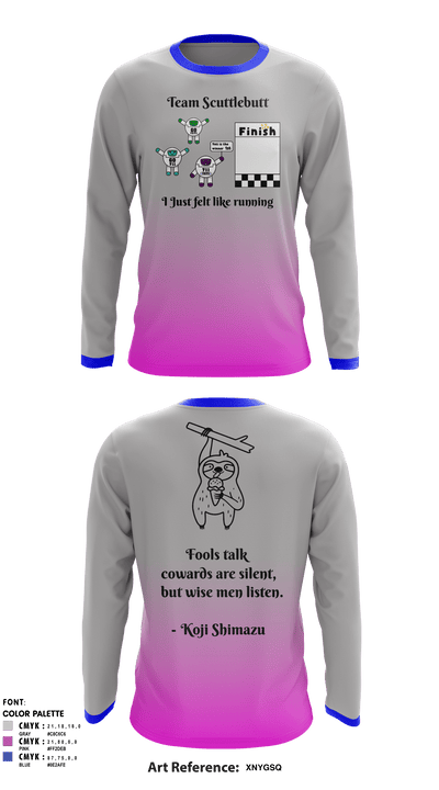 Team Scuttlebutt 88725937 Long Sleeve Performance Shirt - 2
