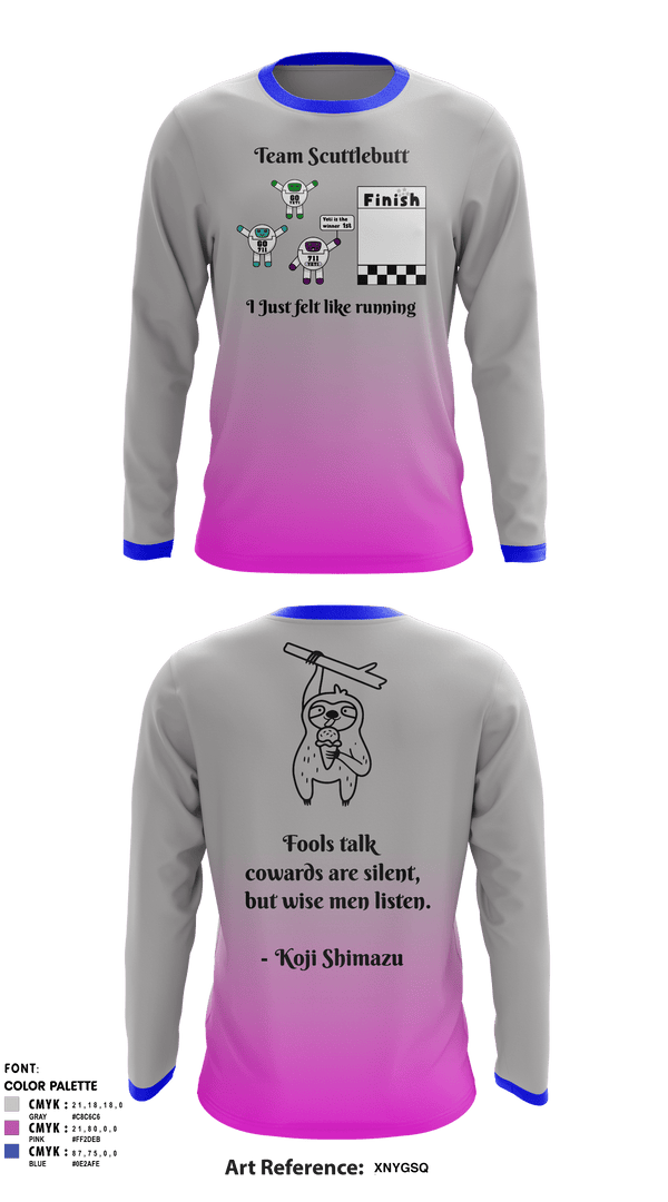 Long Sleeve Performance Shirt, Team Scuttlebutt, Cross Country, Teamtime, Team time, sublimation, custom sports apparel, team uniforms, spirit wear, spiritwear, sports uniforms, custom shirts, team store, custom team store, fundraiser sports, apparel fundraiser