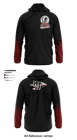 Windbreaker, Hiram Johnson High School, School Spirit Store, Teamtime, Team time, sublimation, custom sports apparel, team uniforms, spirit wear, spiritwear, sports uniforms, custom shirts, team store, custom team store, fundraiser sports, apparel fundraiser