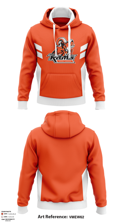 Mount Vernon Township High School Wrestling 38577303 Hoodie - 1