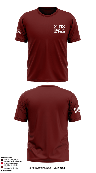 2-113 Infantry Battalion 17393879 Short Sleeve Performance Shirt - 3
