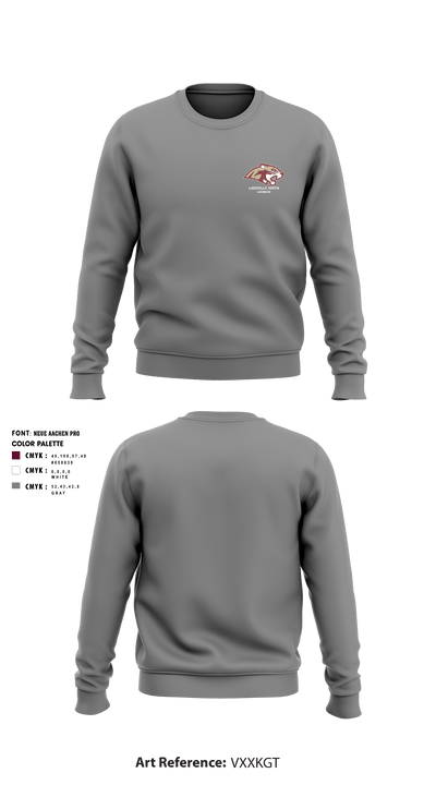 Lakeville South High School Lacrosse 8707238 Crew Neck Sweatshirt - 4