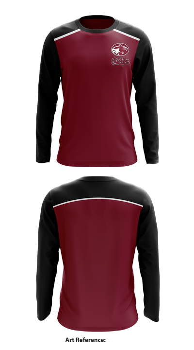 Mountain Ridge High School Volleyball 54887611 Long Sleeve Performance Shirt - 1