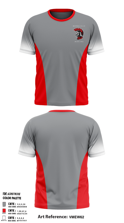 Bernalillo High School Bowling 14046792 Short Sleeve Performance Shirt - 3