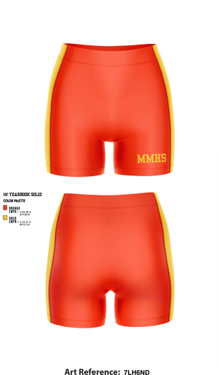 Women's Compression Shorts, MMHS, Women's Volleyball, Teamtime, Team time, sublimation, custom sports apparel, team uniforms, spirit wear, spiritwear, sports uniforms, custom shirts, team store, custom team store, fundraiser sports, apparel fundraiser