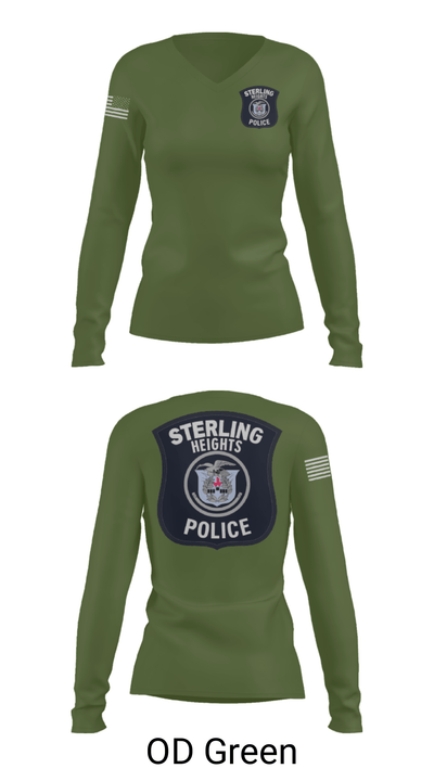 Police K9 38849181 Women's Long Sleeve V-neck Shirt - 21