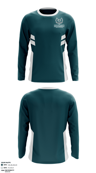 Farmington High School Wrestling 66823169 Long Sleeve Performance Shirt - 1