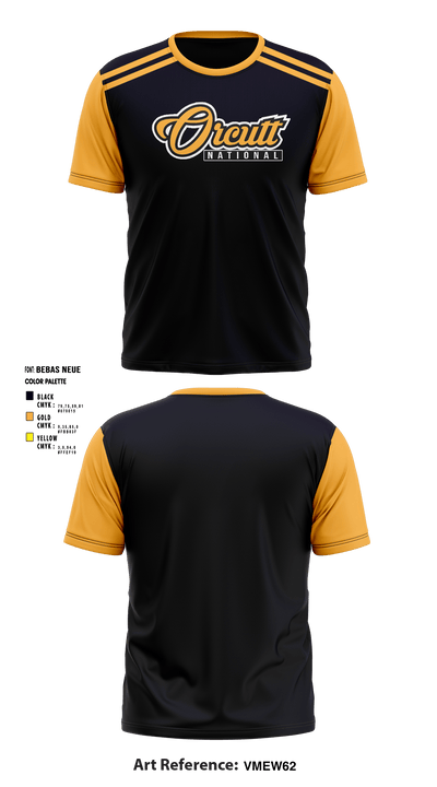 Orcutt National Little League 30117648 Short Sleeve Performance Shirt - 2