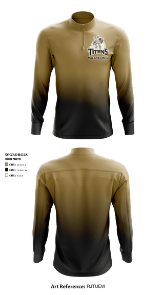 Quarter Zip Jacket, Treasure Coast Titans, Wrestling, Teamtime, Team time, sublimation, custom sports apparel, team uniforms, spirit wear, spiritwear, sports uniforms, custom shirts, team store, custom team store, fundraiser sports, apparel fundraiser