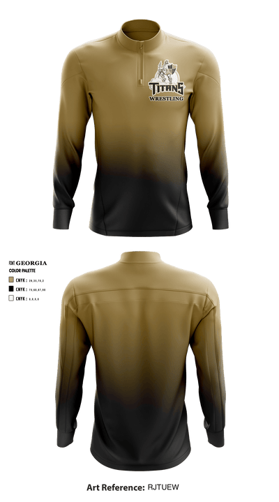 Treasure Coast Titans 33614318 Quarter Zip Jacket - 1