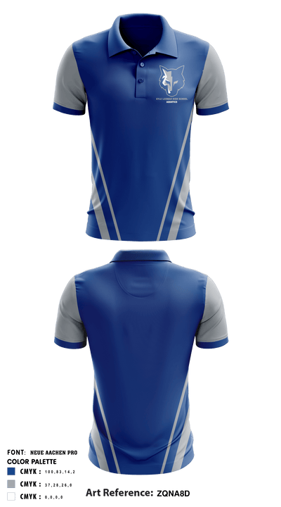 Kyle Lehman High School Swimming 62684356 Short Sleeve Performance Polo - 4