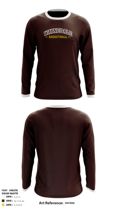 Waynedale High School Basketball 66944110 Long Sleeve Performance Shirt - 4