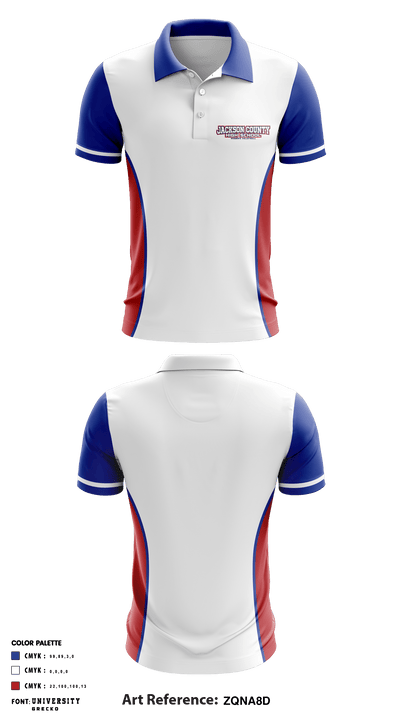 Jackson County High School Women's Volleyball 46143681 Short Sleeve Performance Polo - 3