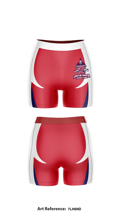 Justin Garza High School Wrestling 54592877 Compression Shorts - 1